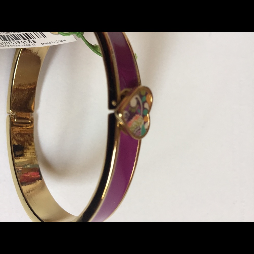 Vera Bradley Enamel Heart Bangle - Picture 6 of 7